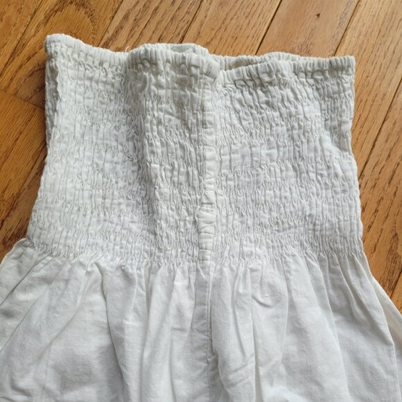 Harem Pants Women's Thai Smocked Waist Cotton Pants in White S - Picture 5 of 11